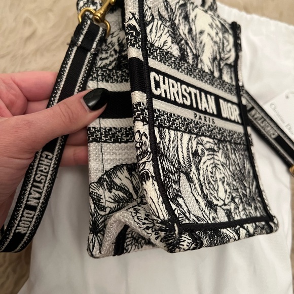 Dior Mini Vertical Book Tote on Strap - Picture 3 of 8